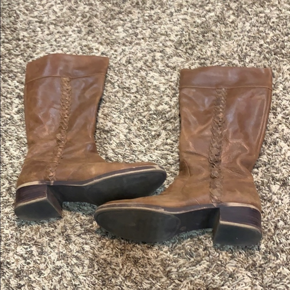 Lucky Brown Genuine Leather Boots size 9
